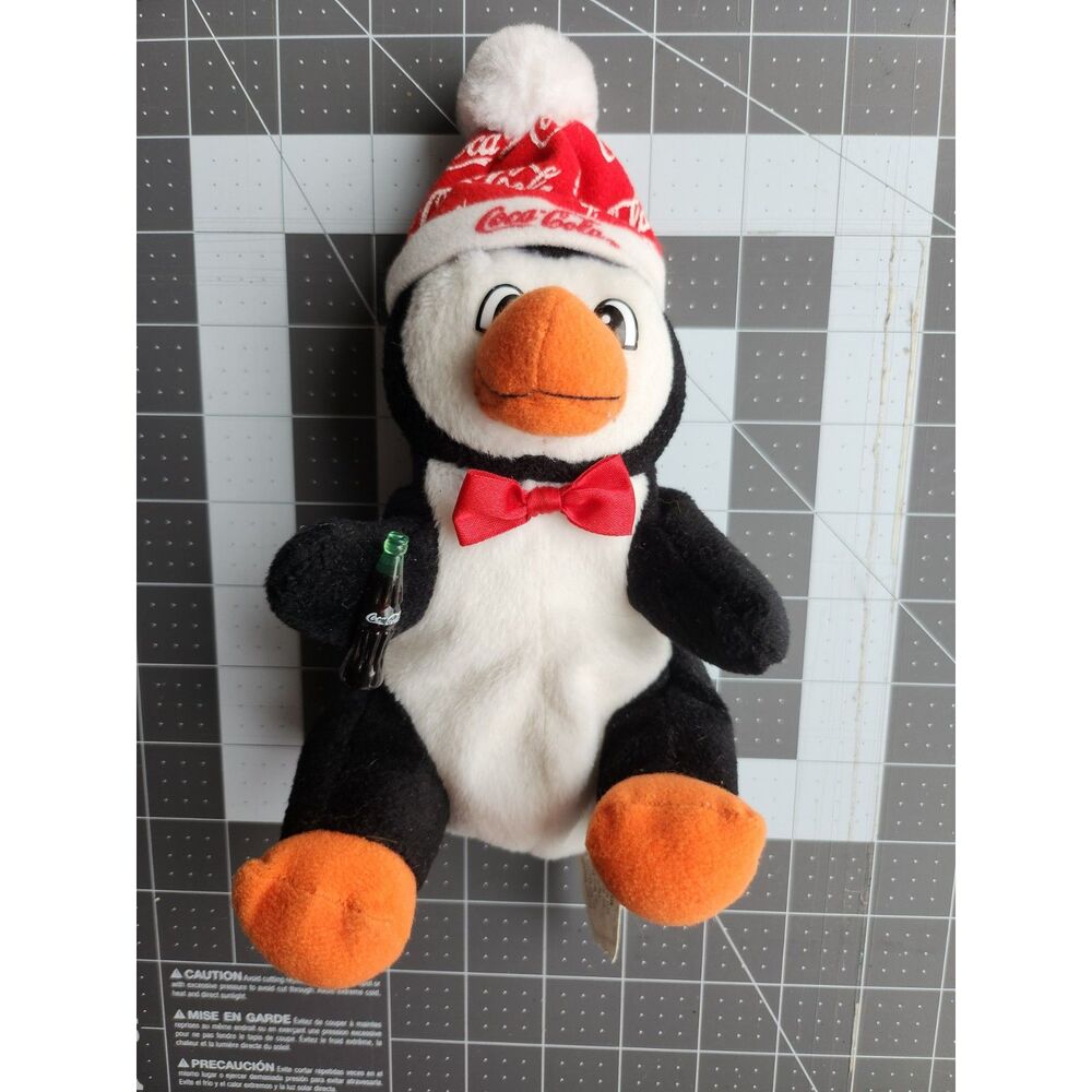 Vintage Coca-Cola Bean Bag Stuffy Penguin B3